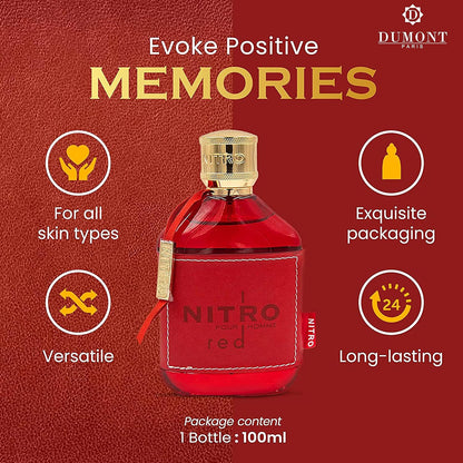 DUMONT NITRO RED - 100ML- EAU DE PARFUM - LUXURY PERFUME FOR MEN