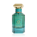Alezz Oud Hersh Zero Degree Celsius Eau de Parfum 100ml turquoise bottle with gold cap on a white background