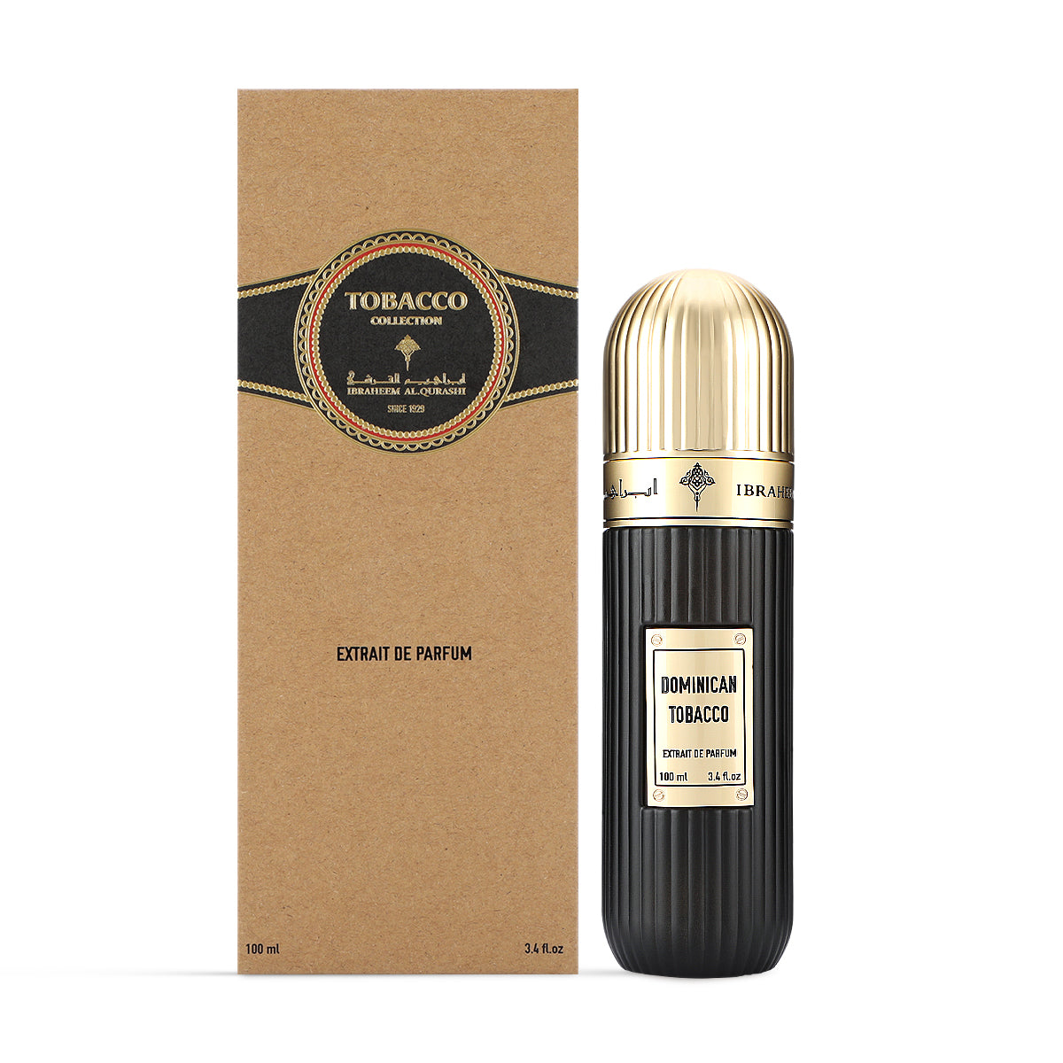 Dominican Tobacco Extrait de Parfum 100ml side view with box