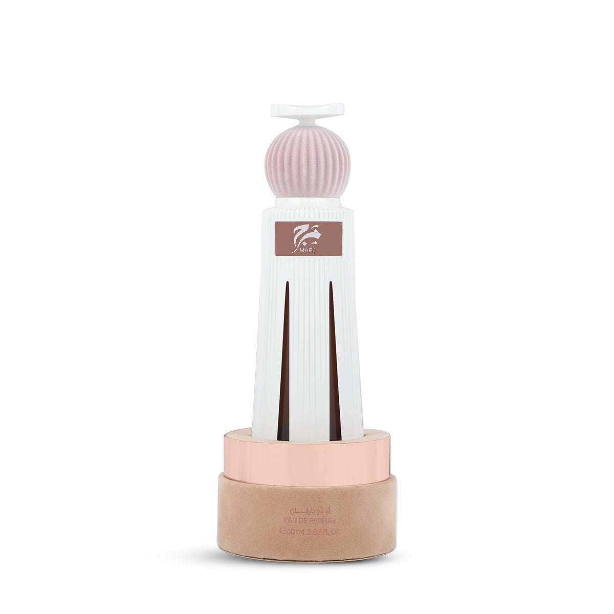 Marj Eau de Parfum 60ml bottle on base