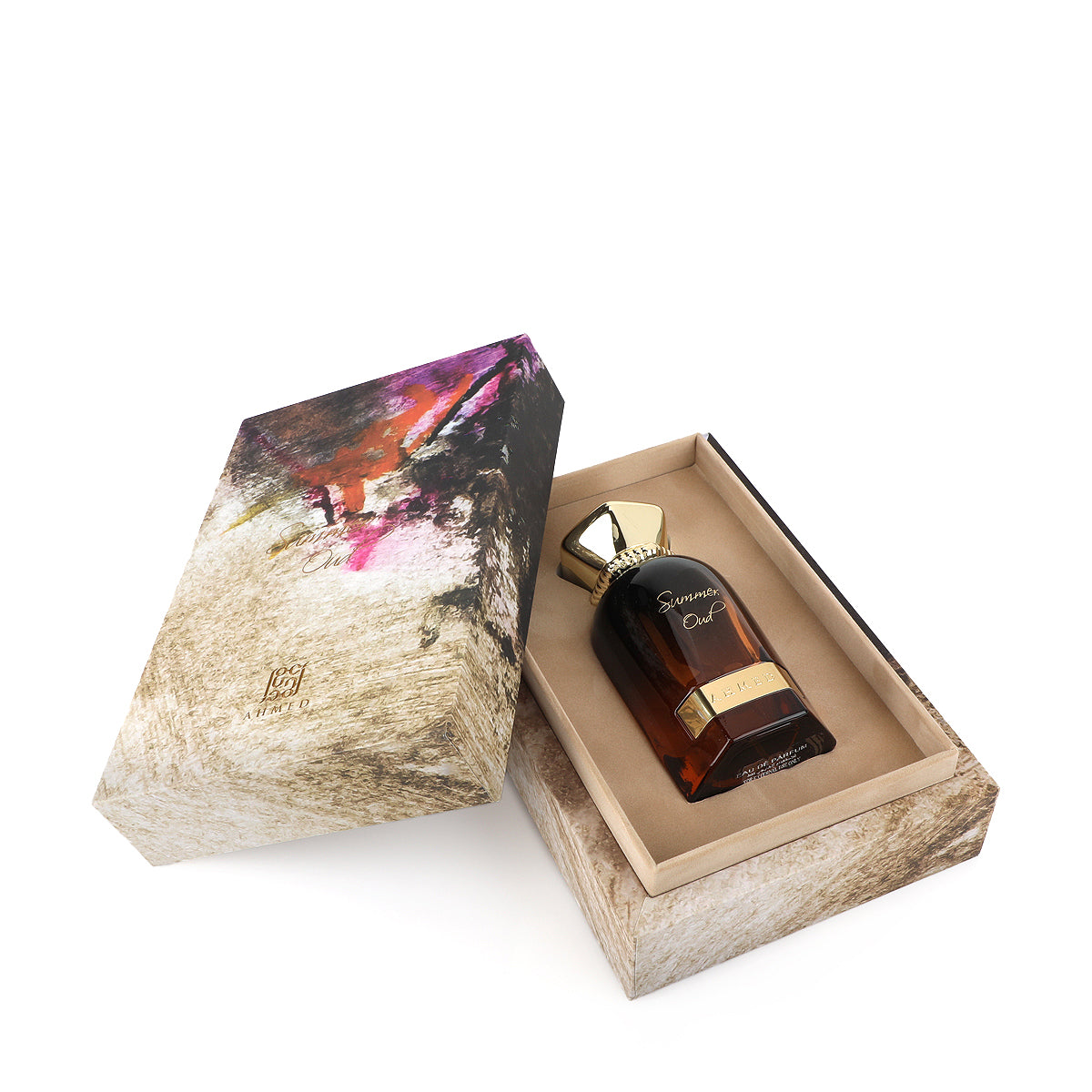 Summer Oud Eau de Parfum 60ml bottle in open gift box