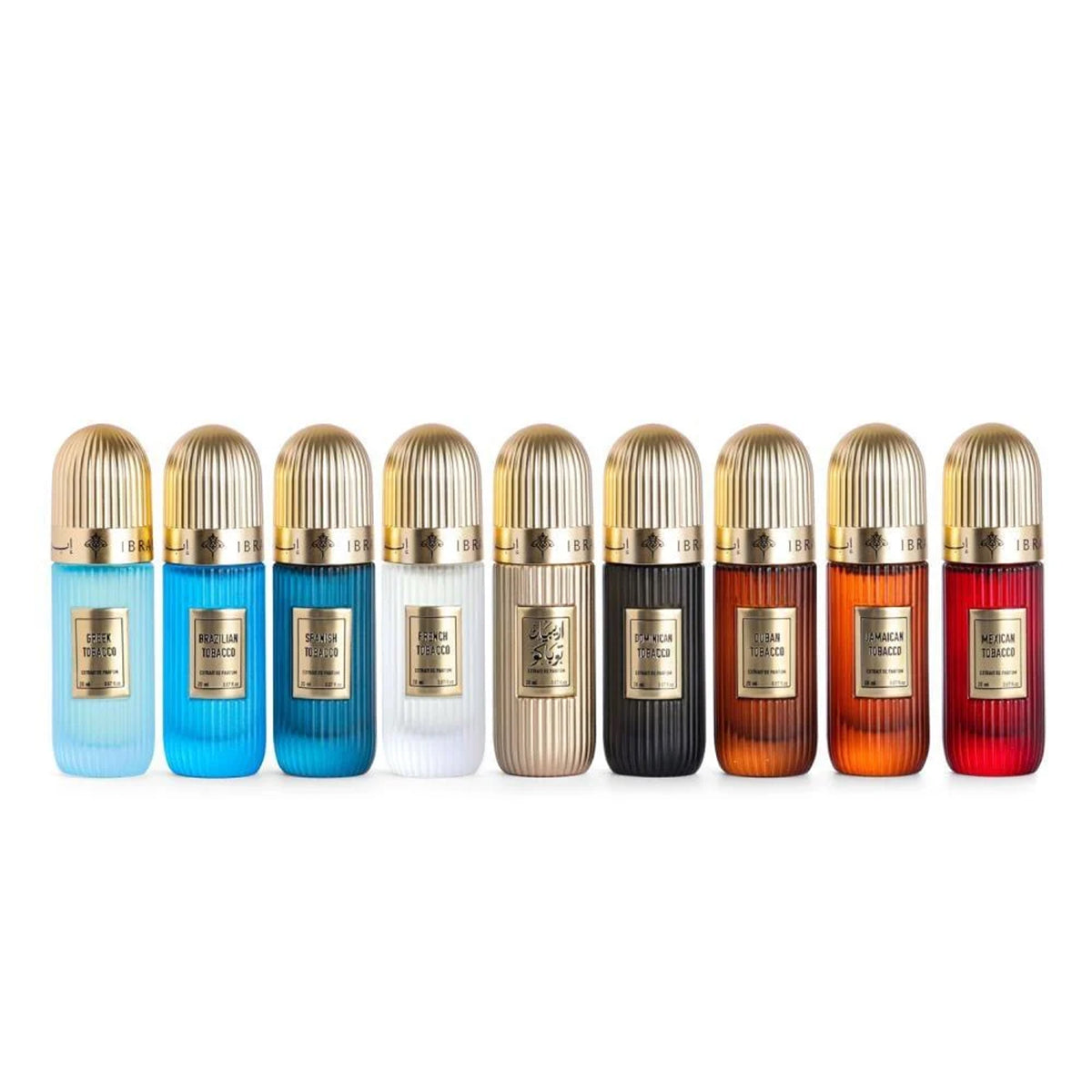 Ibraq Tobacco Collection Set Eau de Parfum, for Unisex, Set of 9 Pieces, 20 Ml