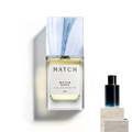 Match Sauv Eau de Parfum 50ml bottle with marble cap and travel size
