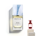 Match Cherry Eau de Parfum 50ml bottle flat lay with reference fragrance