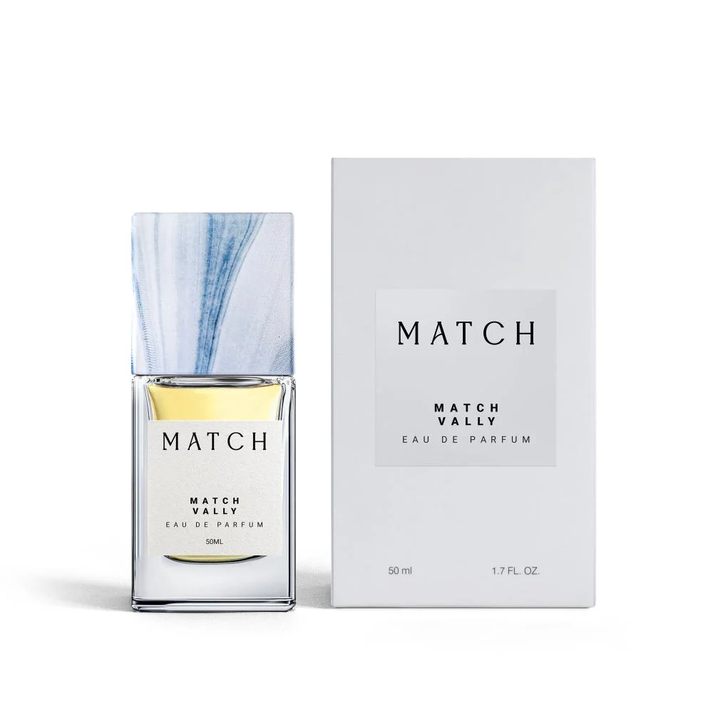 Match Vally Eau de Parfum 50ml bottle with box packaging
