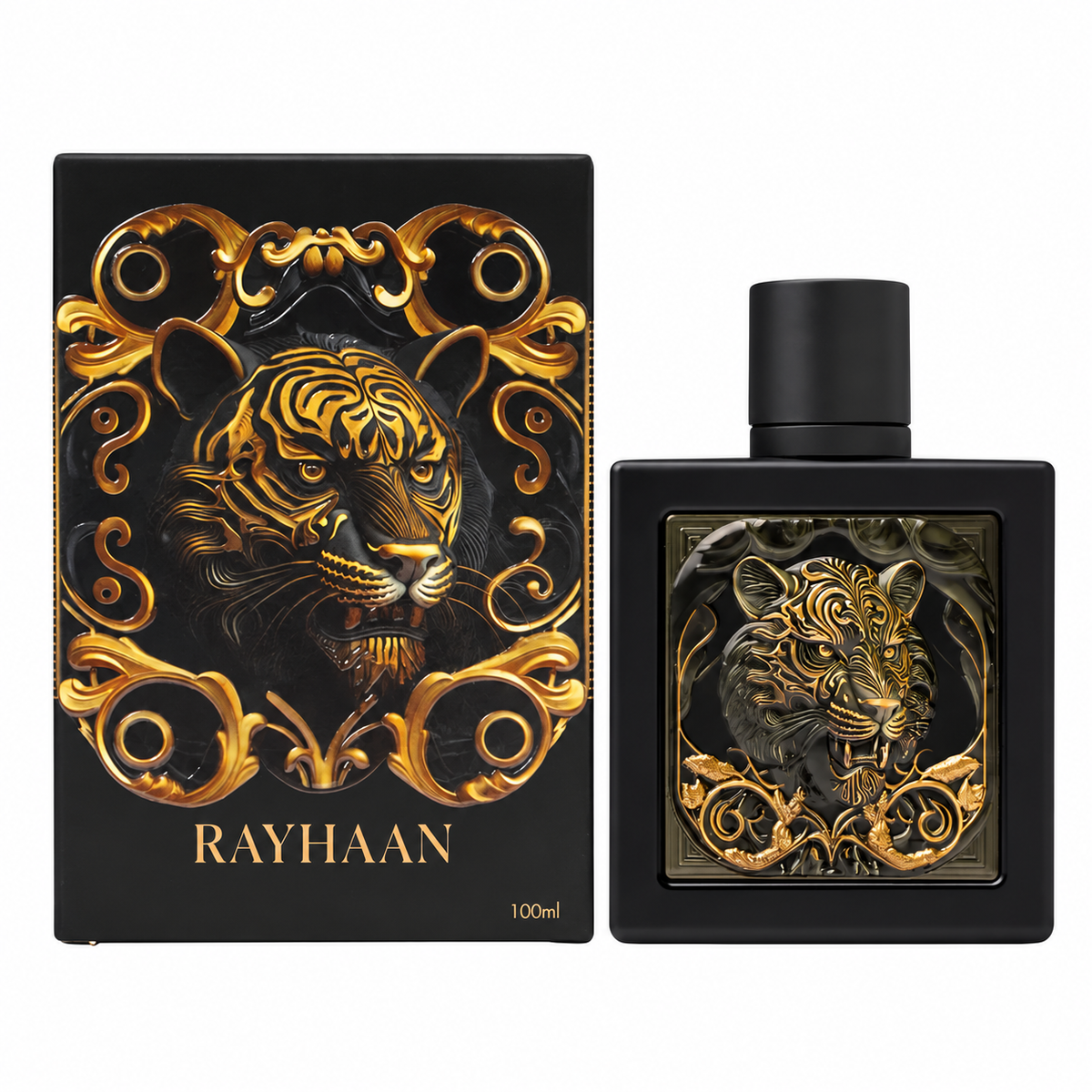 Rayhaan Tiger Eau de Parfum 100ml Bottle and Box – Scentastic UAE